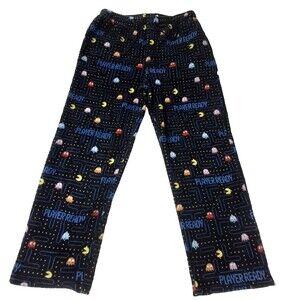 Bandai Namco Pac Man Lg Player Ready Comfy Fleece Lounge Sleep Pants